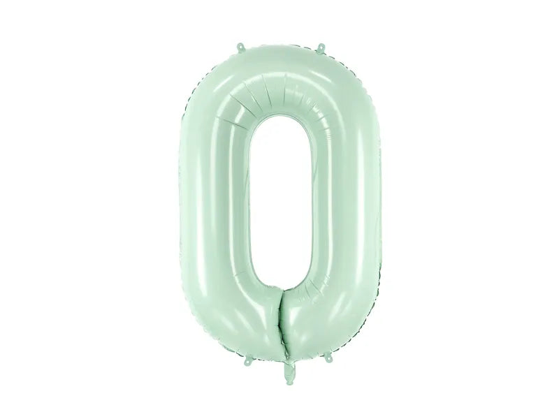 0 Jahr Figur Ballon Mintgrün 72cm