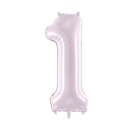 1 Jahr Figur Ballon Lila Leer 72cm