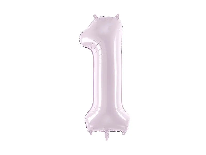 1 Jahr Figur Ballon Lila Leer 72cm