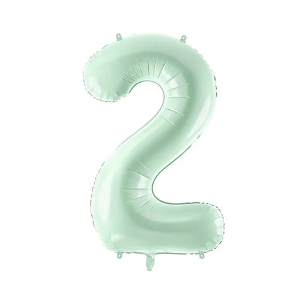 2 Jahre Figur Ballon Mintgrün 72cm