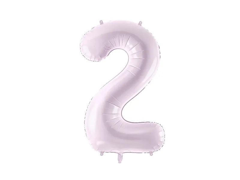 2 Jahre Figur Ballon Lila Leer 72cm