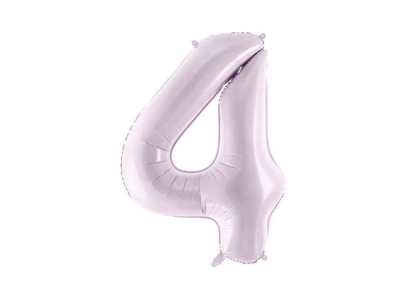 4 Jahre Figur Ballon Lila Leer 72cm