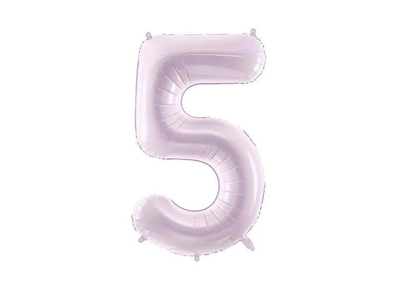 5 Jahre Figur Ballon Lila Leer 72cm