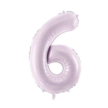 6 Jahre Figur Ballon Lila Leer 72cm