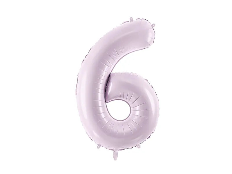6 Jahre Figur Ballon Lila Leer 72cm
