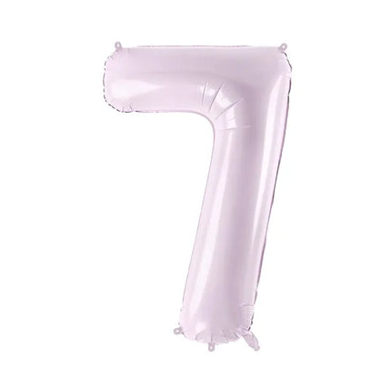 7 Jahre Figur Ballon Lila Leer 72cm