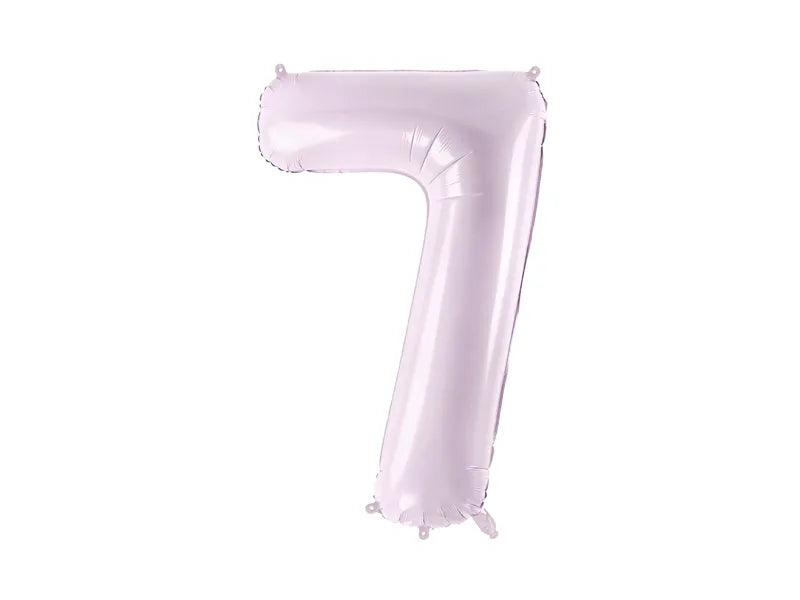 7 Jahre Figur Ballon Lila Leer 72cm