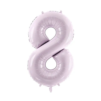 8 Jahre Figur Ballon Lila Leer 72cm