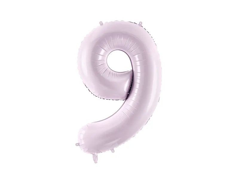 9 Jahre Figur Ballon Lila Leer 72cm