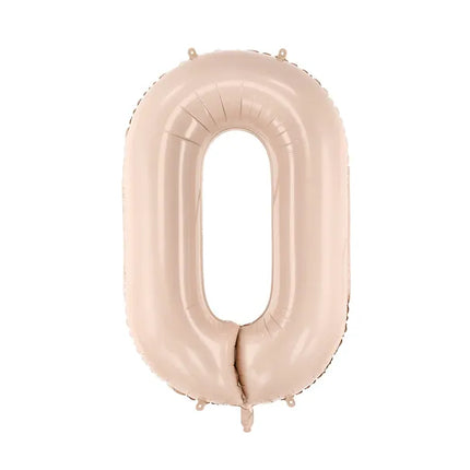 0 Jahr Figur Ballon Beige 72cm
