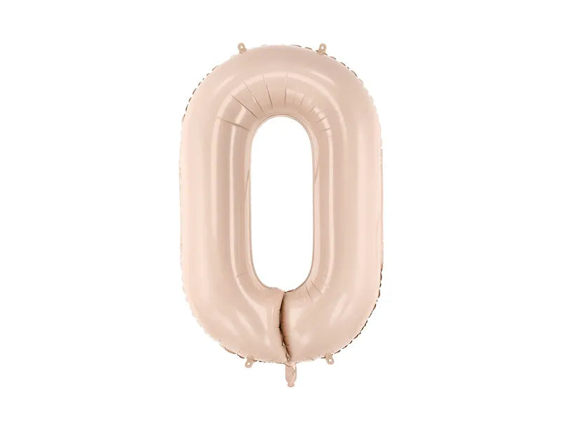 0 Jahr Figur Ballon Beige 72cm
