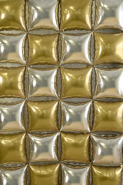 Gold Silber Ballon 35cm 4Stk