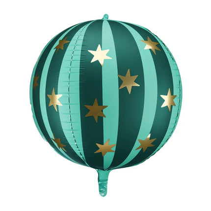 Grüner Heliumballon Sterne Leer 75cm