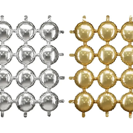 Gold Silber Backdrop Folie 1.7m