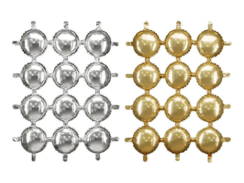 Gold Silber Backdrop Folie 1.7m