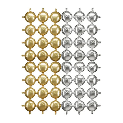 Gold Silber Backdrop Folie 1.7m