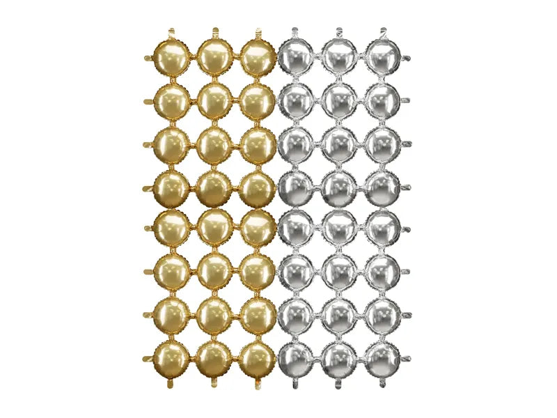 Gold Silber Backdrop Folie 1.7m