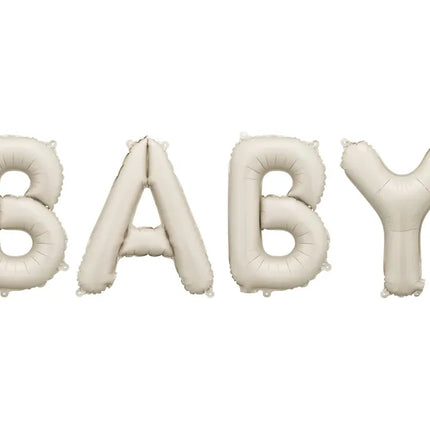 Baby Luftballons Set Beige 1.4m