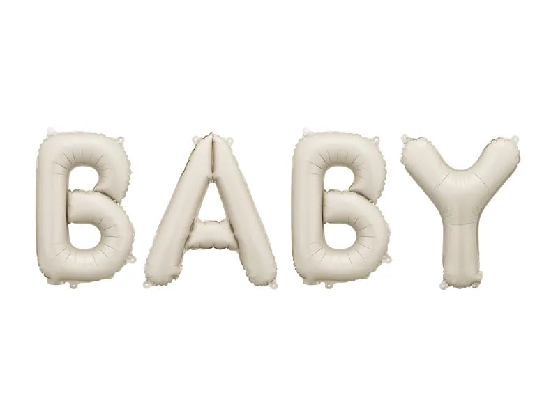 Baby Luftballons Set Beige 1.4m