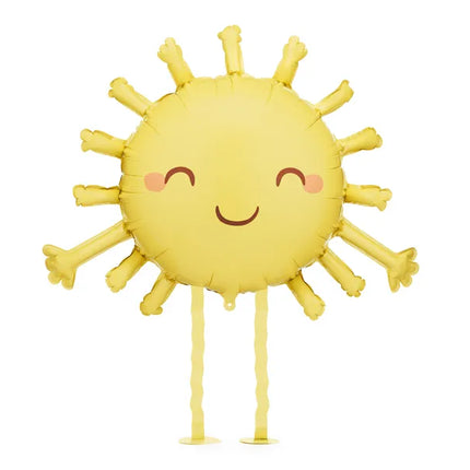 Sonne Helium Ballon Gelb Leer 91cm