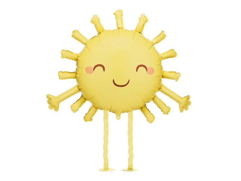 Sonne Helium Ballon Gelb Leer 91cm