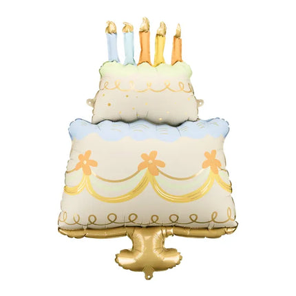 Bunte Helium Ballon Torte Leer 1.04m