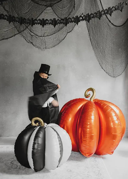 Kürbis Ballon Orange Leer 90cm