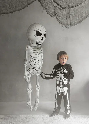 Folienballon Skelett XXL, 46x129 cm, Mix