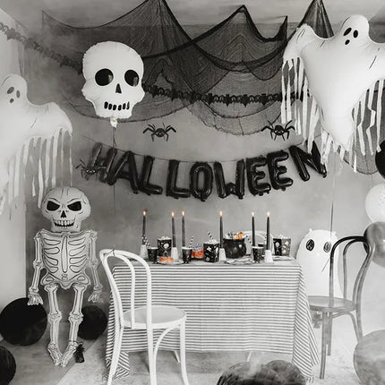 Folienballon Skelett XXL, 46x129 cm, Mix