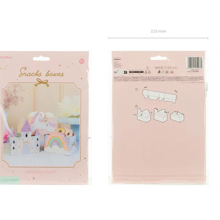 Einhorn und Schlösser Snack Tabletts 6pcs