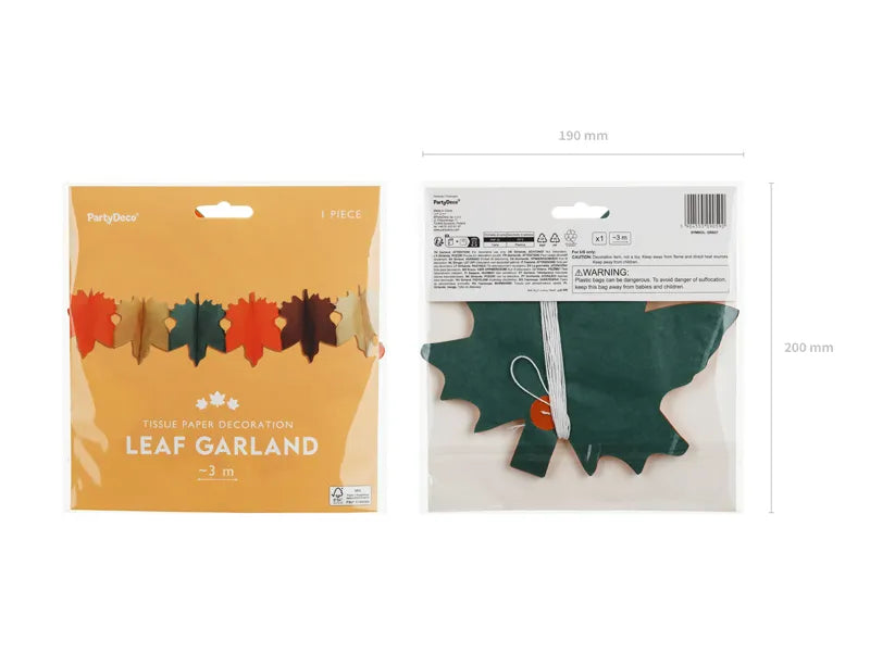 Blattgirlande Herbst 3m