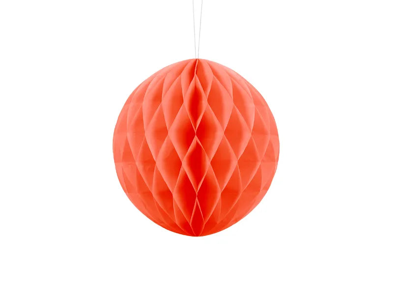 Honigwaben-Ball, orange, 20cm