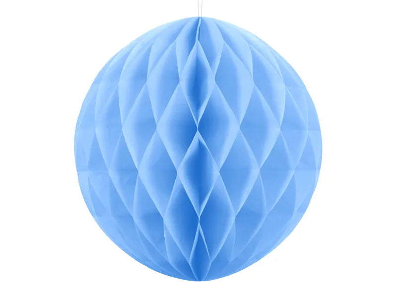 Honigwaben-Ball, hellblau, 40cm