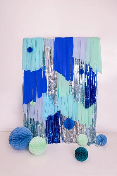 Honigwaben-Ball, hellblau, 40cm