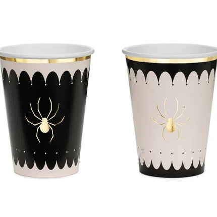 Halloween Becher Spinne 400ml 6 Stk