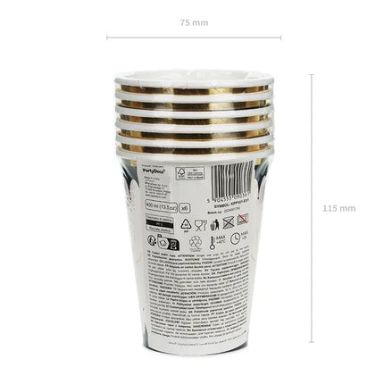 Halloween Becher Spinne 400ml 6 Stk