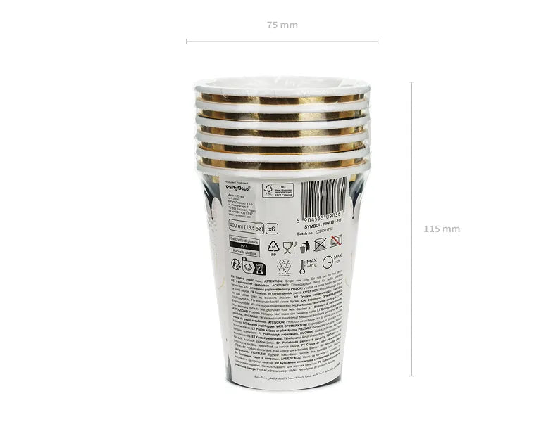 Halloween Becher Spinne 400ml 6 Stk