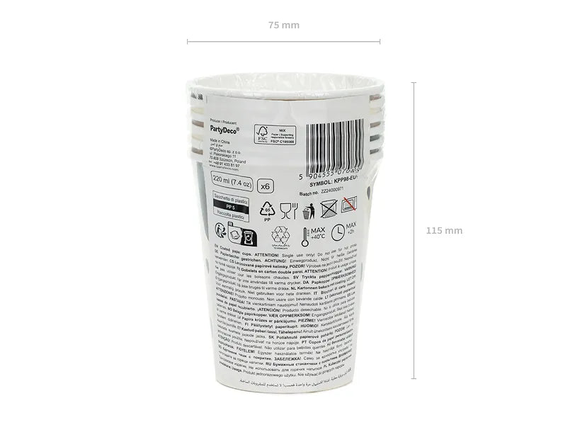 Hundebecher 220ml 6 Stück