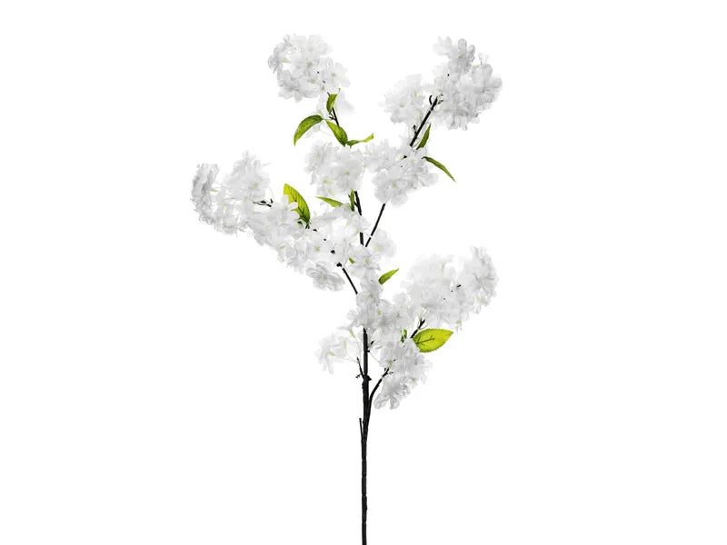 Weiße künstliche Blume Kirschblüte 97cm