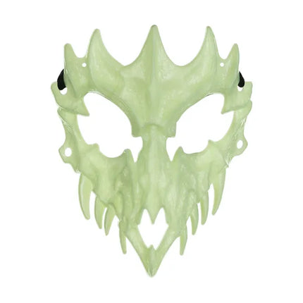 Halloween Maske Grüner Totenkopf Glow In The Dark