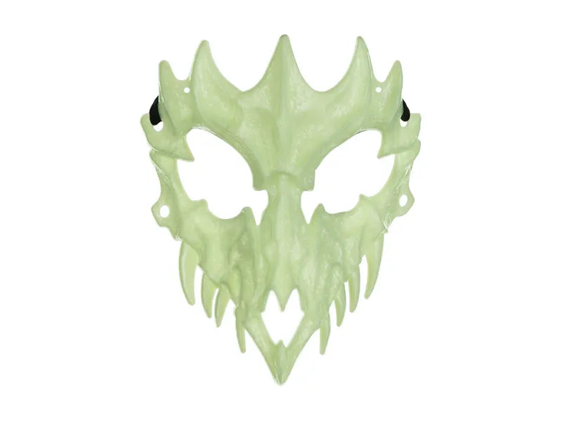 Halloween Maske Grüner Totenkopf Glow In The Dark