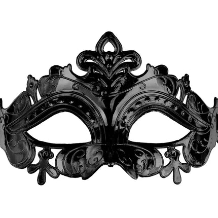 Karnevalsmaske, 17x9 cm, schwarz