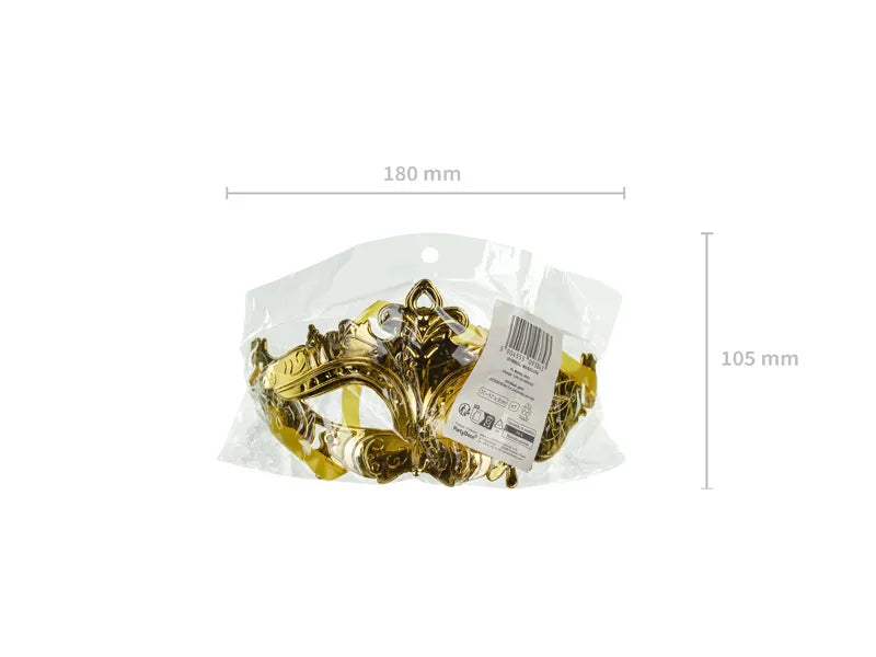 Goldene venezianische Augenmaske