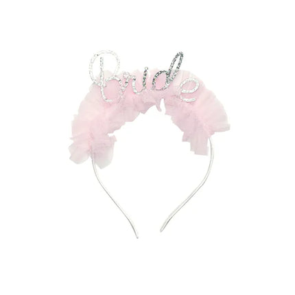 Braut Haarband Rosa Silber