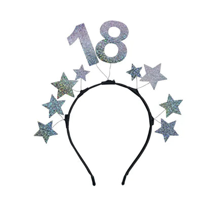 18 Jahre Haarband Silber