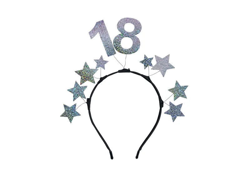 18 Jahre Haarband Silber