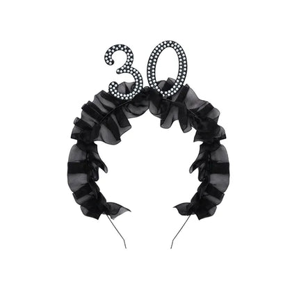 30 Jahre Haarband Schwarz