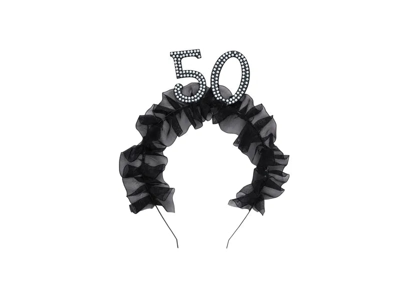 50 Jahre Haarband Schwarz
