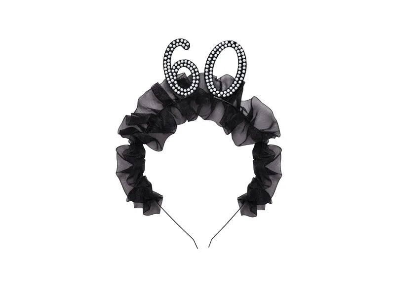 60 Jahre Haarband Schwarz