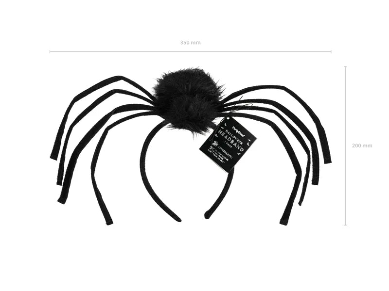 Halloween Haarband Schwarze Spinne